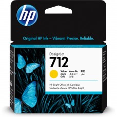 HP 712 Yellow Ink Cartridge 29ml 3ED69A