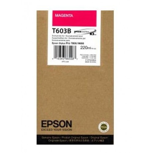 C13T603B00 Epson Magenta UltraChrome K3 Ink 220ml