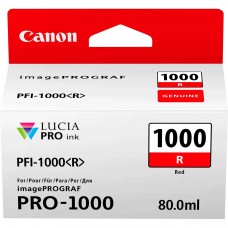 Canon PFI-1000R Red Ink Tank 80ml - Canon PRO-1000 Photo Printer 0554C001