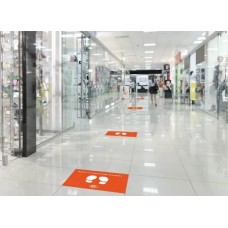 Textured Printable Self Adhesive Floor Graphics Media R10 Anti Slip 150 micron 1370mm x 50m Roll 