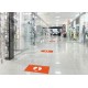 Textured Printable Self Adhesive Floor Graphics Media R10 Anti Slip 150 micron 1370mm x 50m Roll 