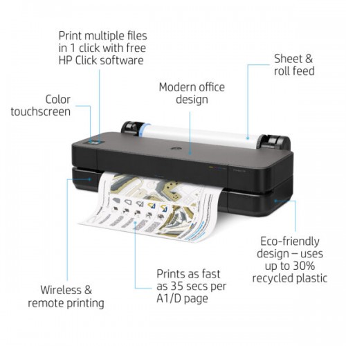 HP Designjet  T230 A1 24" Colour CAD & General Purpose Printer 5HB07A