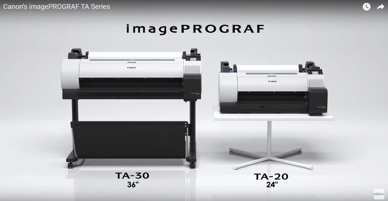 Could the new Canon ImagePROGRAF TA-20 or TA-30 be your workplace’s ideal next large format inkjet printer? Could the new Canon ImagePROGRAF TA-20 or TA-30 be your workplace’s ideal next large format inkjet printer?