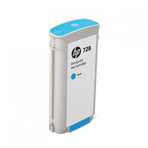 HP 728 Cyan 130ml Ink Cartridge for HP Designjet T730 Printer & T830 eMFP F9J67A