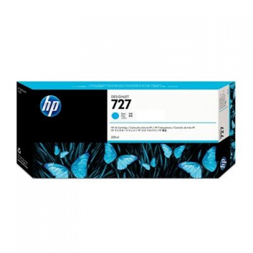 HP F9J76A No.727 Ink Cartridge Cyan - 300ml