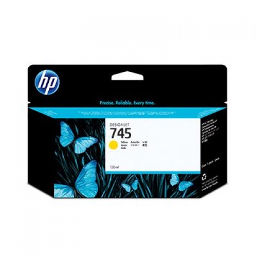 HP 745 F9J96A Yellow Ink Cartridge 130ml for HP Designjet Z2600 & Z5600