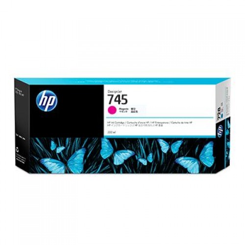 HP 745 F9K01A Magenta Ink Cartridge 300ml for HP Designjet Z2600 & Z5600