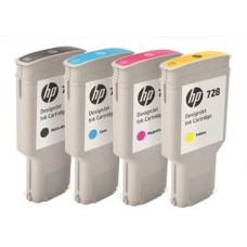 HP 728 Yellow 300ml Ink Cartridge for HP Designjet T730 Printer & T830 eMFP F9K15A