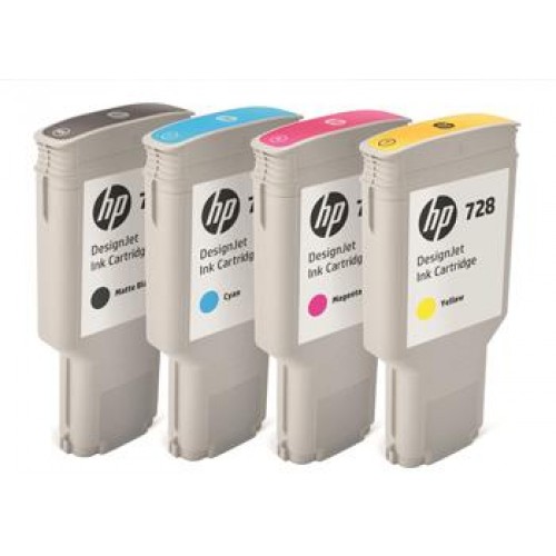 HP 728 Matte Black 300ml Ink Cartridge for HP Designjet T730 Printer & T830 eMFP F9J68A