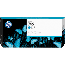 HP 746 300ml Cyan Ink Cartridge for HP Designjet Z6, Z6dr, Z9+ & Z9+dr Printers P2V80A