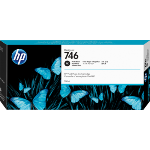 HP 746 300ml Photo Black Ink Cartridge for HP Designjet Z6, Z6dr, Z9+ & Z9+dr Printers P2V82A