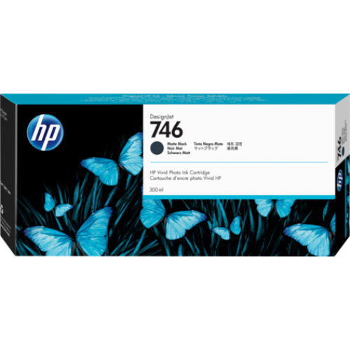 HP 746 300ml Matte Black Ink Cartridge for HP Designjet Z6, Z6dr, Z9+ & Z9+dr Printers P2V83A