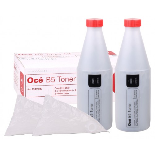 Oce B5 Genuine Toner Kit 2 Bottles 25001843 for TDS300/TDS320/TDS400/TDS450/TDS600 & 9600