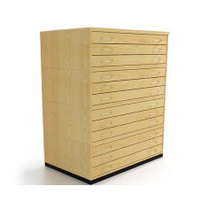 A1 12 Drawer Traditional Wooden Planchest