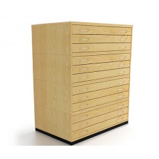 A1 12 Drawer Traditional Wooden Planchest