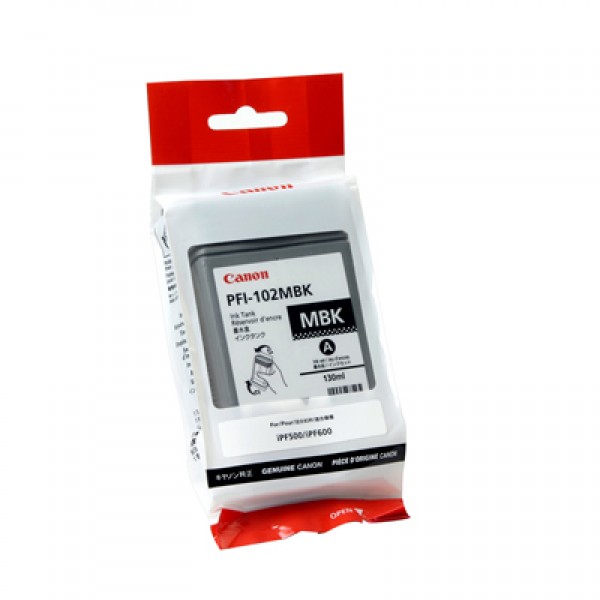 Matte Black Dye Ink Cartridge PFI102MBK Prizma Graphics