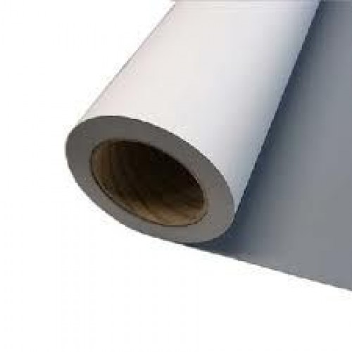 Textured Anti-Scratch Matt Grey Backed Roll-up Banner for Solvent & Eco Solvent 230 micron 1067mm x 50m Roll