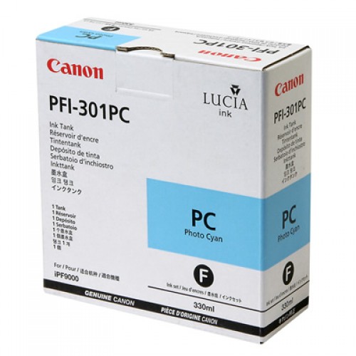 Canon Photo Cyan Ink Cartridge 330ml PFI-301PC