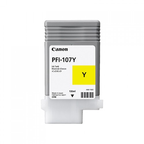 Canon PFI-107Y Yellow Ink Tank 130ml