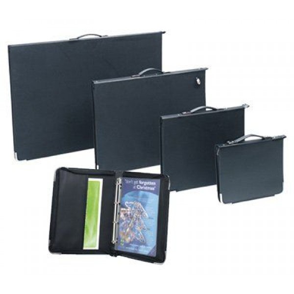 A4 Presentation Portfolio Case Black Prizma Graphics