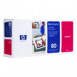 HP 80 C4822A Magenta Print Head + Cleaner