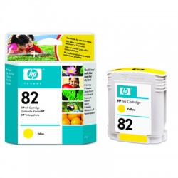 HP C4913A No.82 Yellow 69ml Ink Cartridge for HP Designjet 500 510 & 800