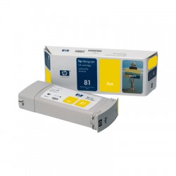 HP C4933A No. 81 Yellow Ink Cartridge 680ml for HP Designjet 5000 & 5500
