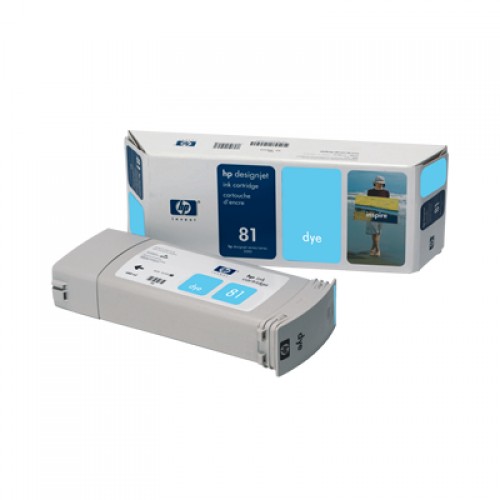 HP C4934A No. 81 Light Cyan Ink Cartridge 680ml for HP Designjet 5000 & 5500