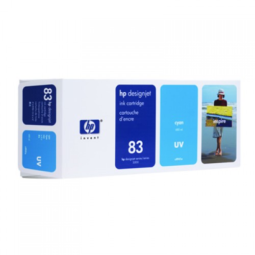 HP 83 C4941A Cyan Ink Cartridge 680ml