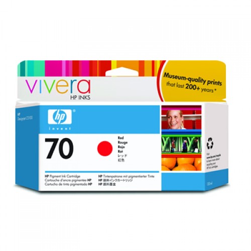 HP 70 C9456A Red Ink Cartridge 130ml for HP Designjet Z3100