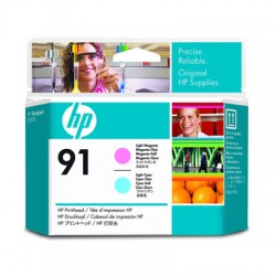 HP 91 C9462A Dual Col. Printhead Light Magenta & Light Cyan for HP Designjet Z6100