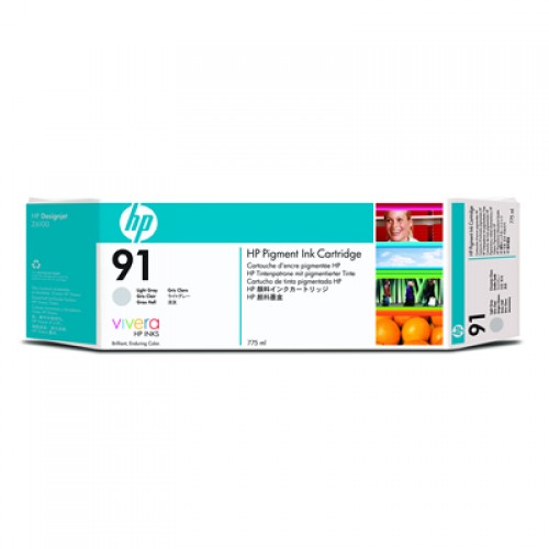 HP 91 C9466A Light Grey Ink Cartridge 775ml for HP Designjet Z6100