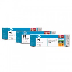 HP 91 C9482A Light Grey Ink Cartridge Triple Pack x 775ml for HP Designjet Z6100