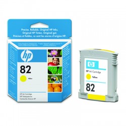 HP No. 82 Dye Ink Cartridge Yellow 28ml CH568A for HP Designjet 510