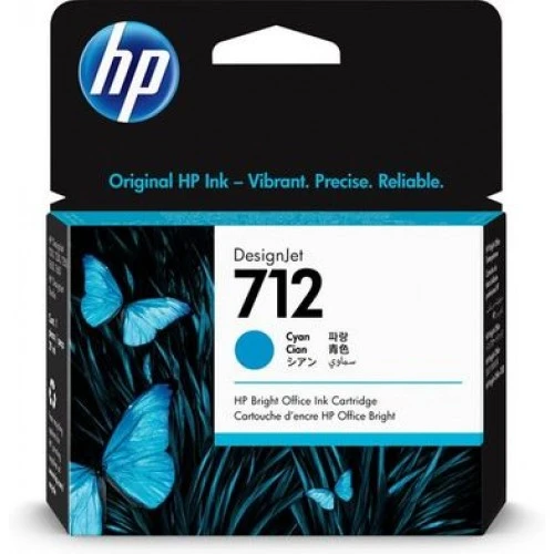 HP 712 Cyan Ink Cartridge 29ml 3ED67A