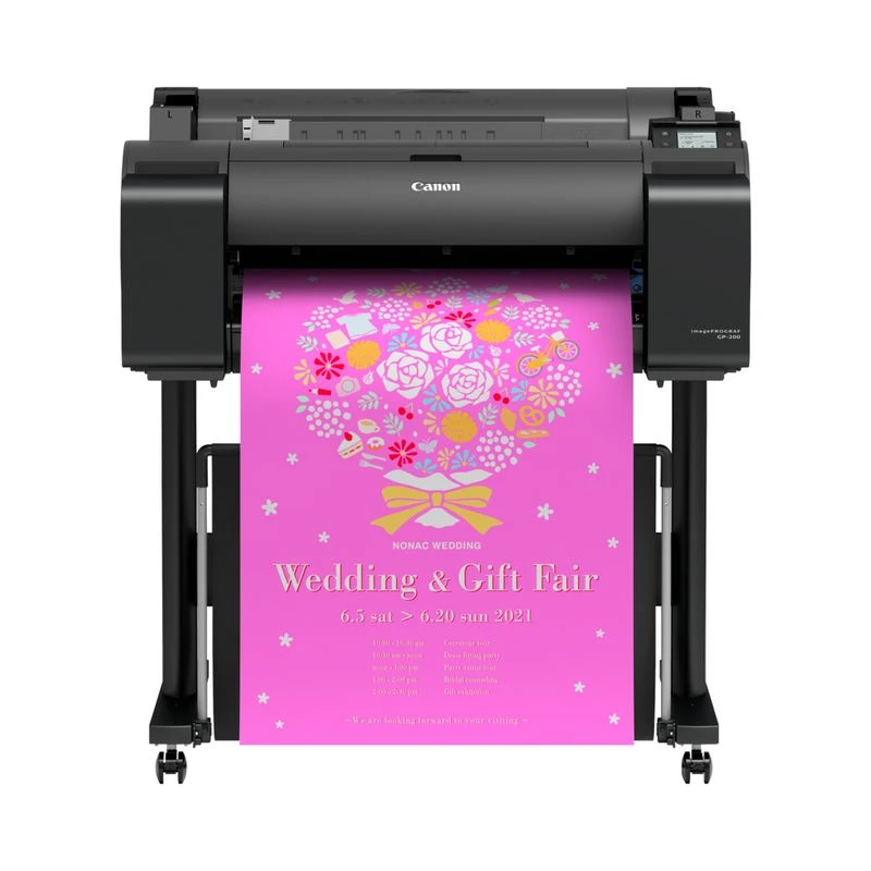 How does the Canon ImagePROGRAF GP-200 compare to HP’s DesignJet Z6?