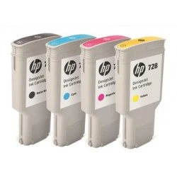 HP 728 Cyan 300ml Ink Cartridge for HP Designjet T730 Printer & T830 eMFP F9K17A