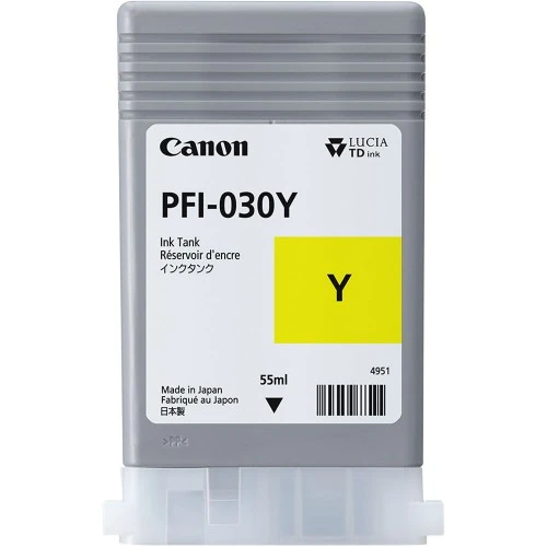 Canon PFI-030Y Yellow 55ml Ink Tank 3492C001AA for TM-240 & TM-340