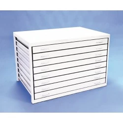 A0 8 Drawer Modern Metal Planchest