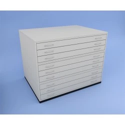 A0 9 Drawer Traditional Wooden Planchest