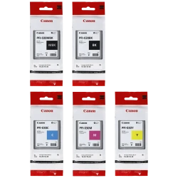 Canon PFI-030 Set of 5 x 55ml Ink Tanks for TA-20 & TA-30 Printers