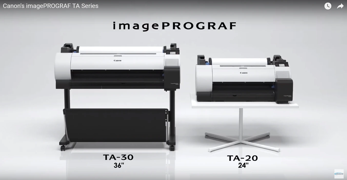 Could the new Canon ImagePROGRAF TA-20 or TA-30 be your workplace’s ideal next large format inkjet printer?