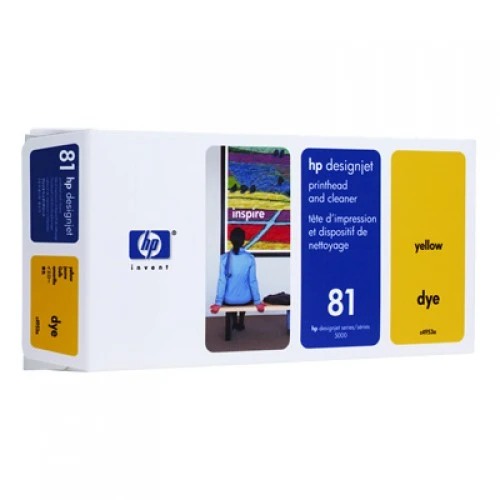 HP C4953A Yellow Print Head + Cleaner for HP Designjet 5000 & 5500