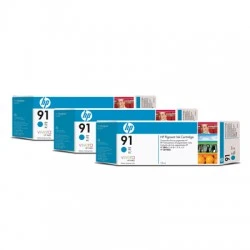 HP 91 C9483A Cyan Ink Cartridge Triple Pack x 775ml for HP Designjet Z6100