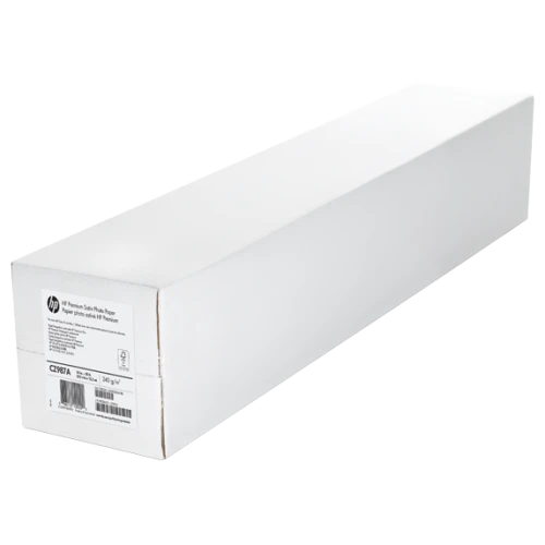 HP CZ987A 240gsm Premium Satin Photo Paper 24" 610mm x 15.2m Roll